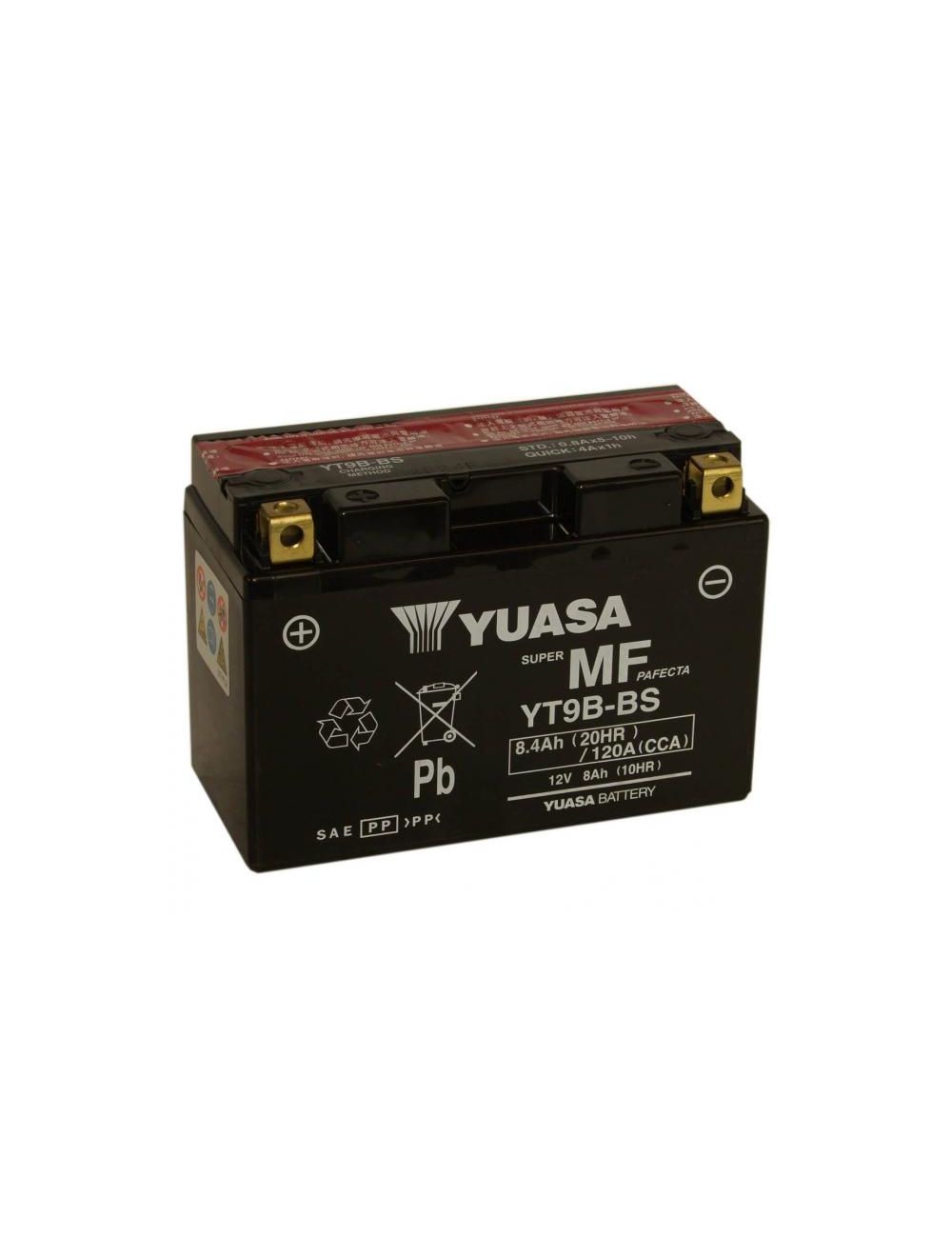 BATTERIA YUASA YT9B-BS 12V 8 Ah  Batterie per Moto AGM - TuttoBatterie