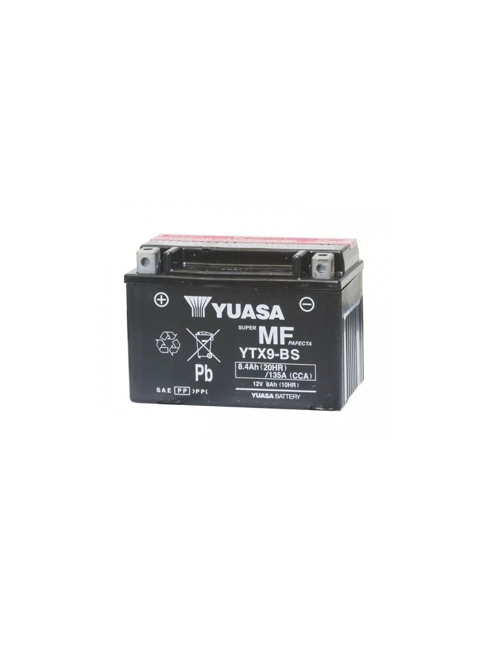 BATTERIA YUASA YTX9-BS 12V 8 Ah  Batterie per Moto AGM - TuttoBatterie