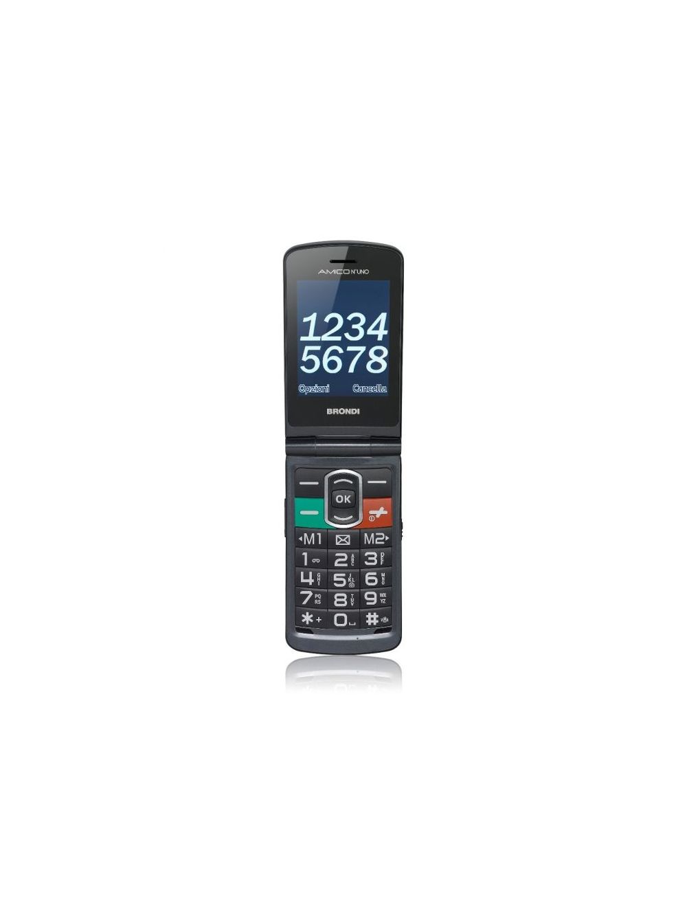 BRONDI Amico Numero Uno, Telefono cellulare GSM per anziani con tasti  grandi - TuttoBatterie