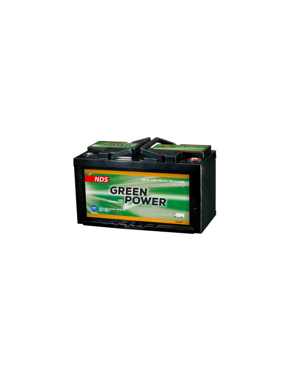 Batteria Servizi Camper AGM GreenPower GP100B - TuttoBatterie