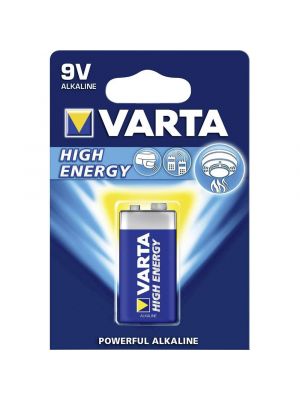 Blister 1 batteria 9V VARTA high energy alcalina 6LR61