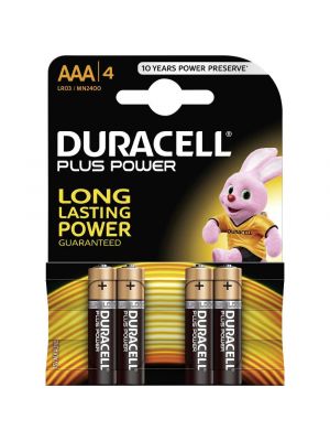 Blister 4 batterie ministilo DURACELL plus power alcalina LR03 1,5V