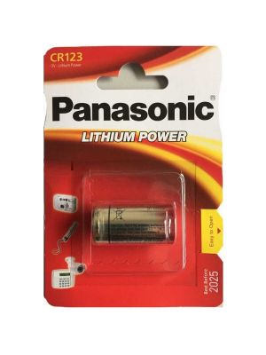 BATTERIA al litio per FOTOGRAFIA CR123 Panasonic 3V