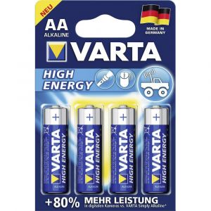 Blister 4 batterie stilo VARTA high energy alcalina LR06 1,5V