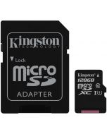Scheda di memoria 128 GB KINGSTON Velocità UHS-I di Classe 10 con Adattore SD