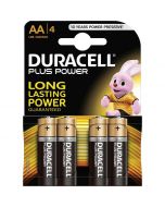 Blister 4 batterie stilo DURACELL plus power alcalina LR06 1,5V